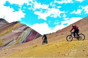 Rainbow Mountain by Bike
